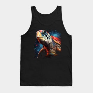 Patriotic Sea Turtle Tank Top